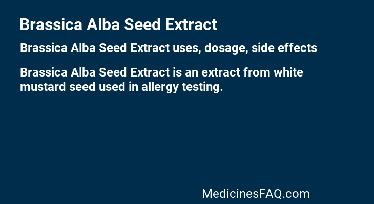 Brassica Alba Seed Extract