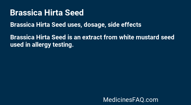 Brassica Hirta Seed