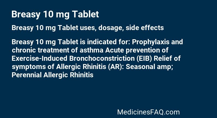 Breasy 10 mg Tablet