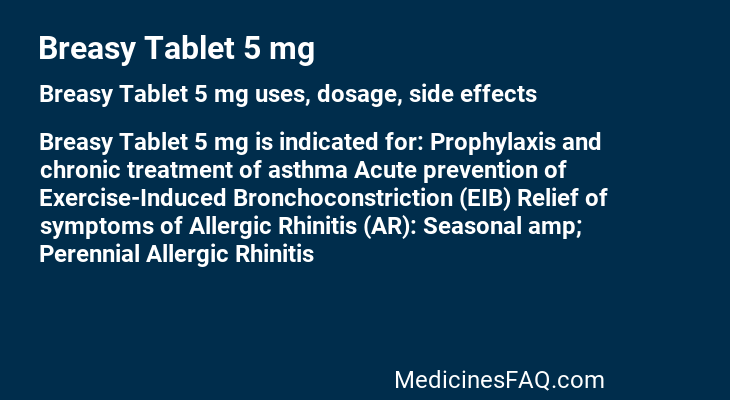Breasy Tablet 5 mg