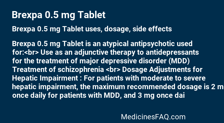 Brexpa 0.5 mg Tablet