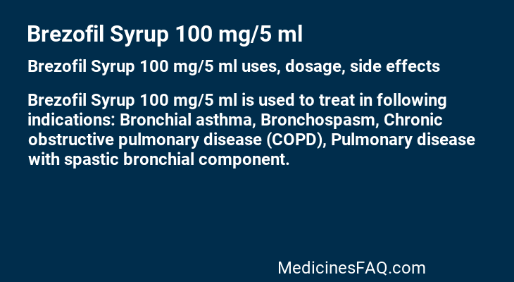 Brezofil Syrup 100 mg/5 ml