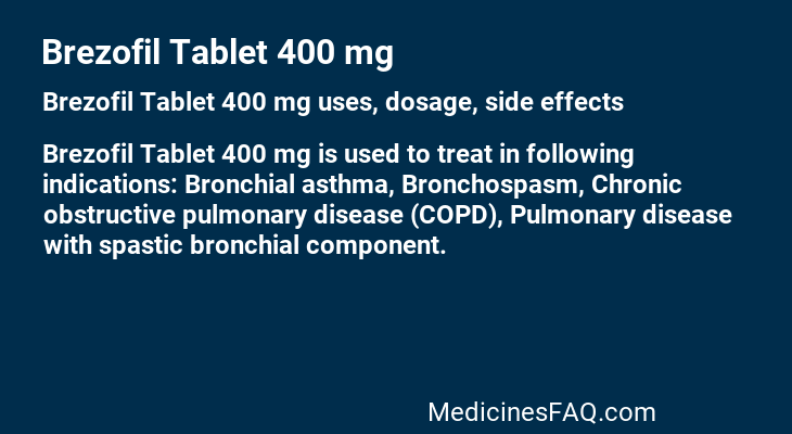 Brezofil Tablet 400 mg