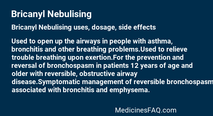 Bricanyl Nebulising