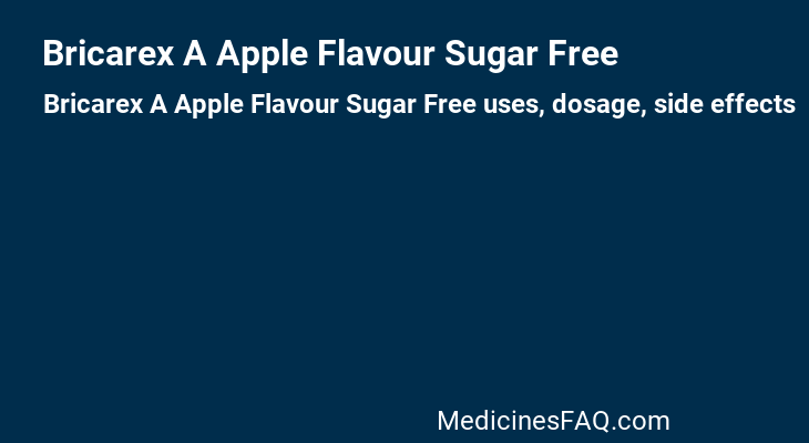 Bricarex A Apple Flavour Sugar Free