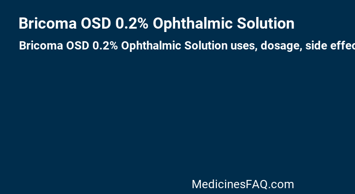 Bricoma OSD 0.2% Ophthalmic Solution