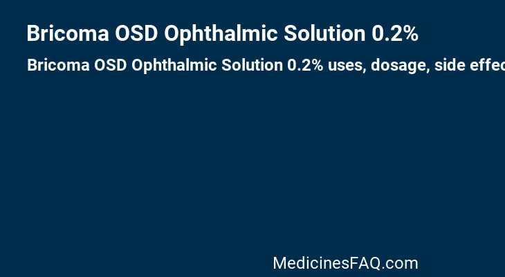 Bricoma OSD Ophthalmic Solution 0.2%