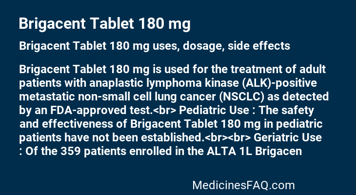 Brigacent Tablet 180 mg