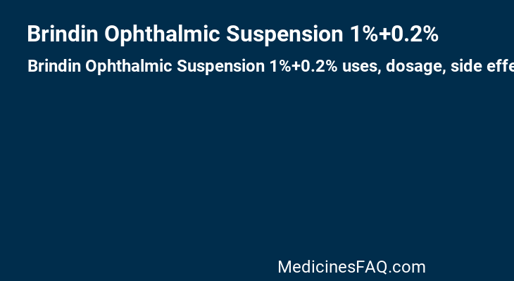 Brindin Ophthalmic Suspension 1%+0.2%