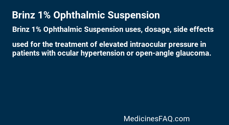 Brinz 1% Ophthalmic Suspension