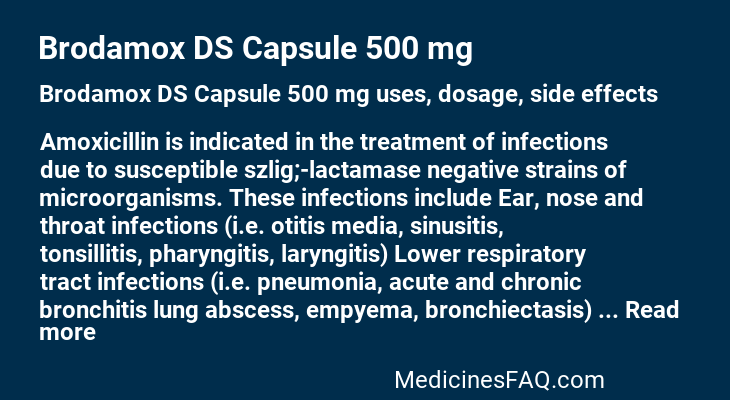 Brodamox DS Capsule 500 mg