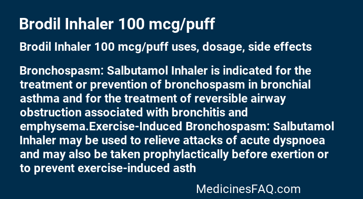 Brodil Inhaler 100 mcg/puff