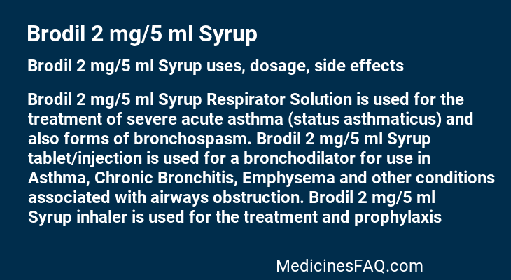 Brodil 2 mg/5 ml Syrup