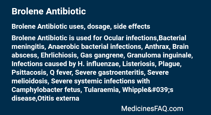 Brolene Antibiotic