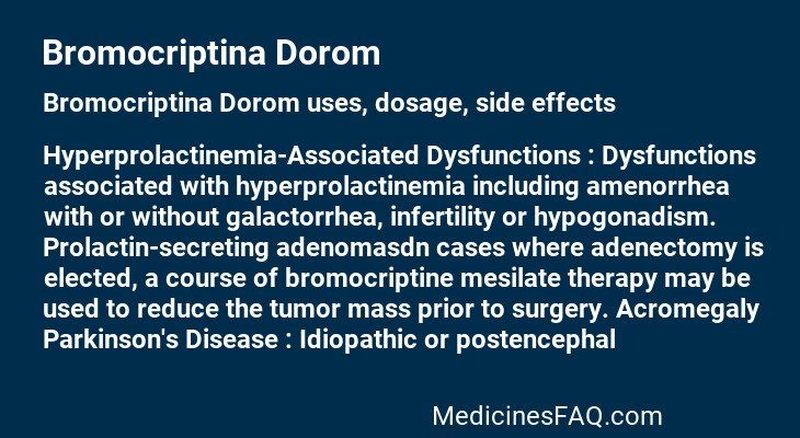 Bromocriptina Dorom