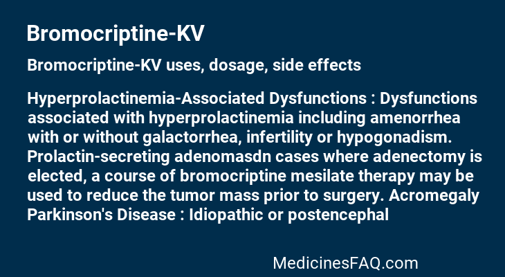 Bromocriptine-KV