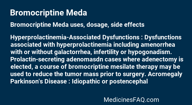 Bromocriptine Meda