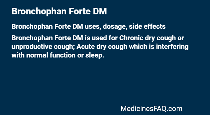 Bronchophan Forte DM
