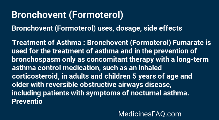 Bronchovent (Formoterol)
