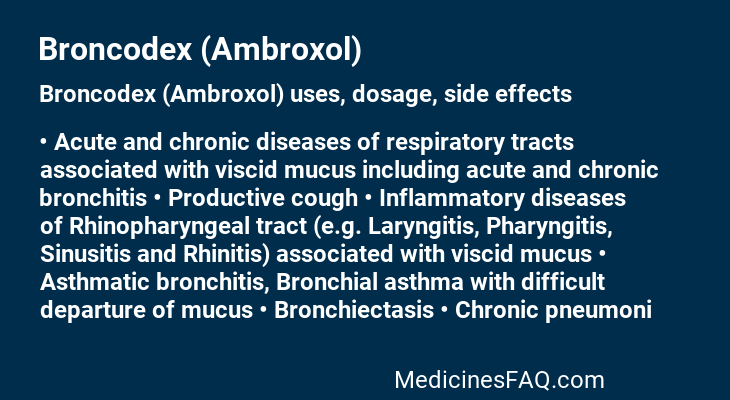 Broncodex (Ambroxol)