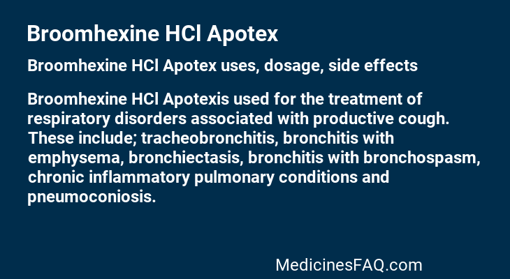 Broomhexine HCl Apotex