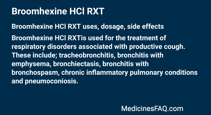 Broomhexine HCl RXT