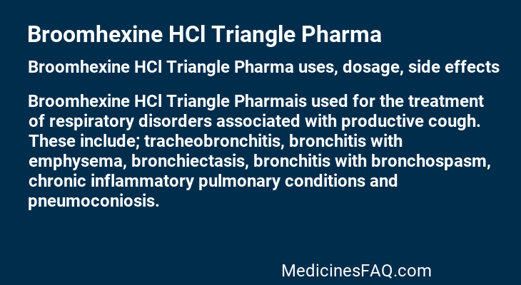 Broomhexine HCl Triangle Pharma