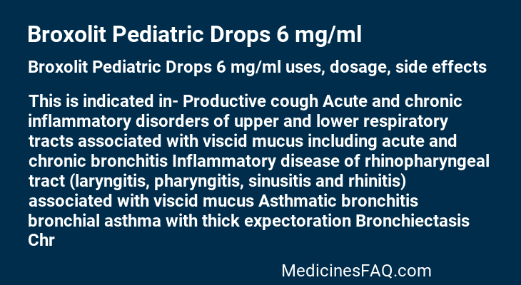 Broxolit Pediatric Drops 6 mg/ml