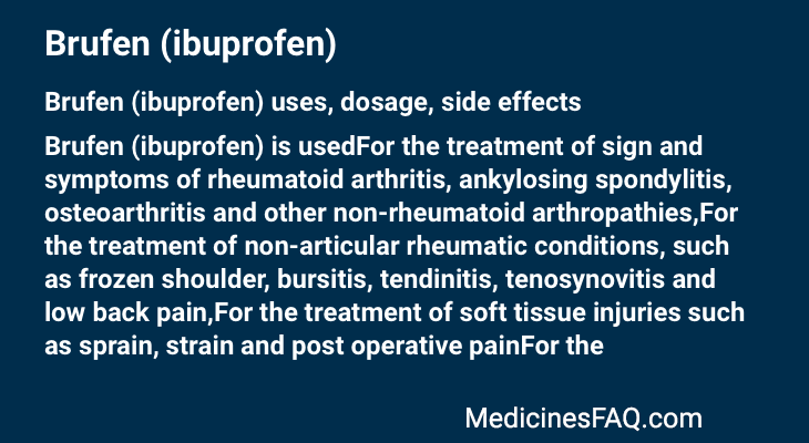 Brufen (ibuprofen)