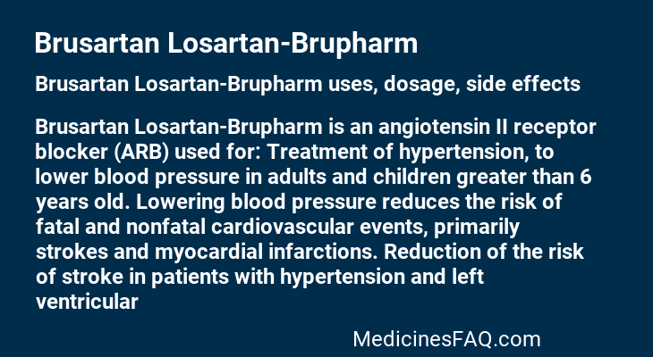 Brusartan Losartan-Brupharm