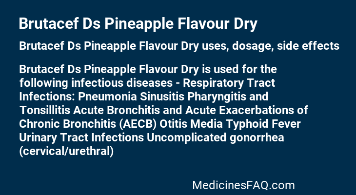Brutacef Ds Pineapple Flavour Dry