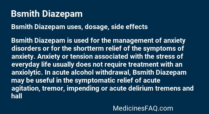 Bsmith Diazepam