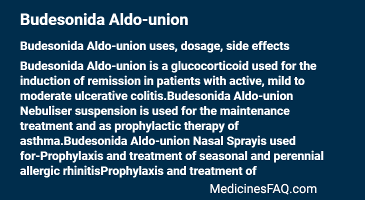 Budesonida Aldo-union