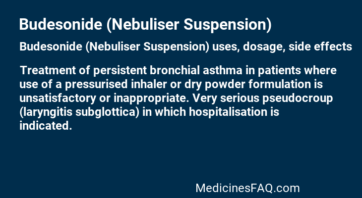 Budesonide (Nebuliser Suspension)