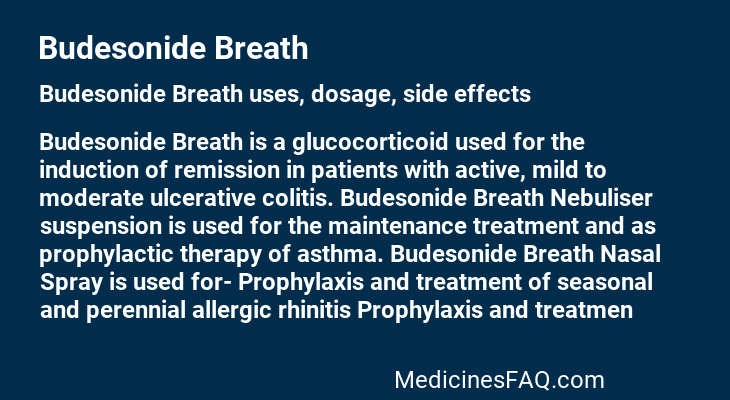 Budesonide Breath