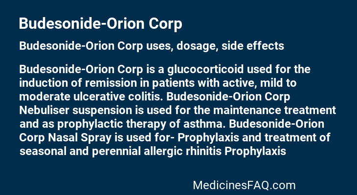 Budesonide-Orion Corp