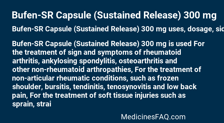 Bufen-SR Capsule (Sustained Release) 300 mg