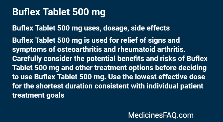 Buflex Tablet 500 mg