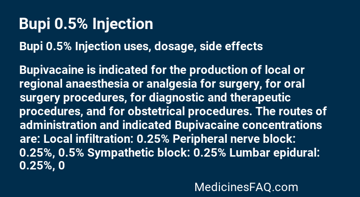 Bupi 0.5% Injection