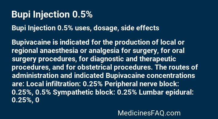 Bupi Injection 0.5%