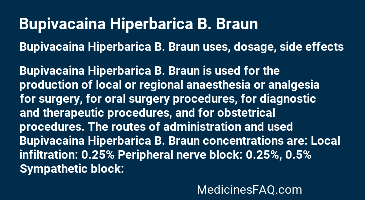 Bupivacaina Hiperbarica B. Braun