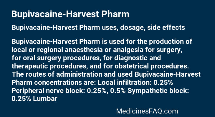 Bupivacaine-Harvest Pharm