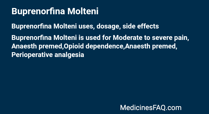 Buprenorfina Molteni