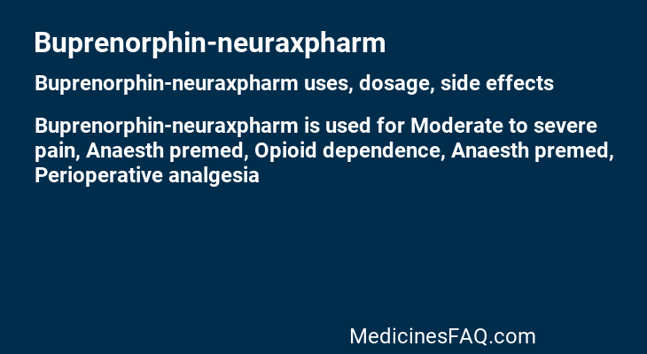 Buprenorphin-neuraxpharm