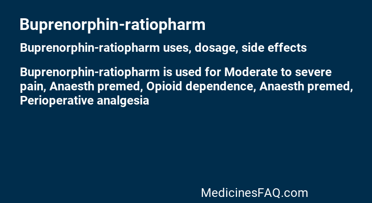 Buprenorphin-ratiopharm