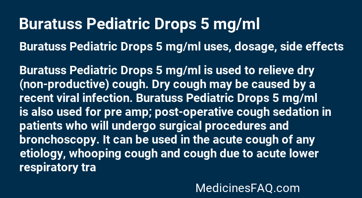 Buratuss Pediatric Drops 5 mg/ml