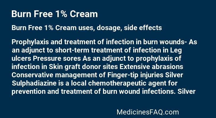 Burn Free 1% Cream