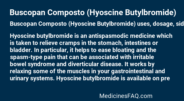 Buscopan Composto (Hyoscine Butylbromide)