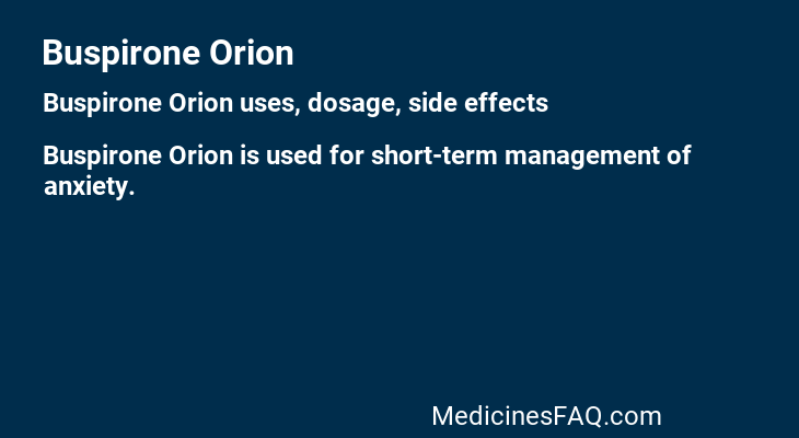 Buspirone Orion