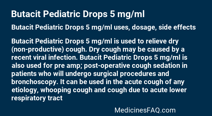 Butacit Pediatric Drops 5 mg/ml